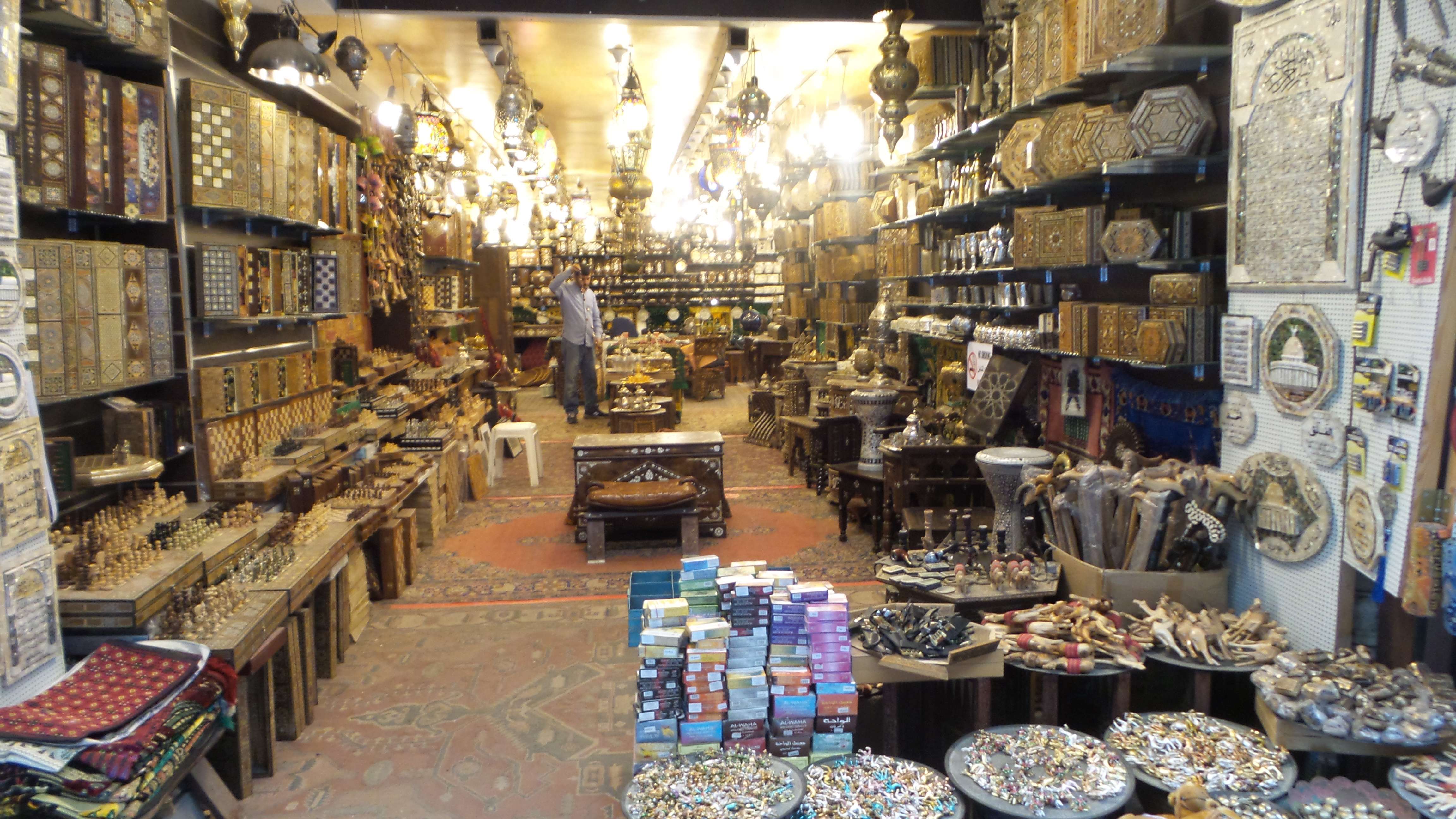 Shops on Via Dolorosa.