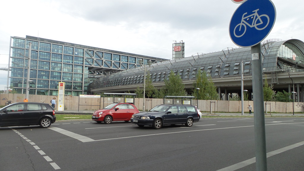 The massive Berlin train station.