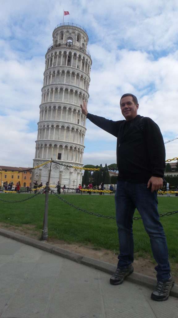 The leaning tower.