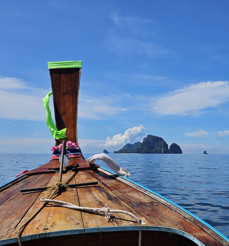 A longtail boat.