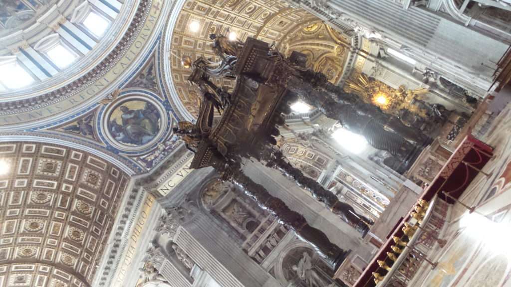 Inside the Basilica.