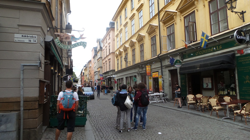 A typical old town street.