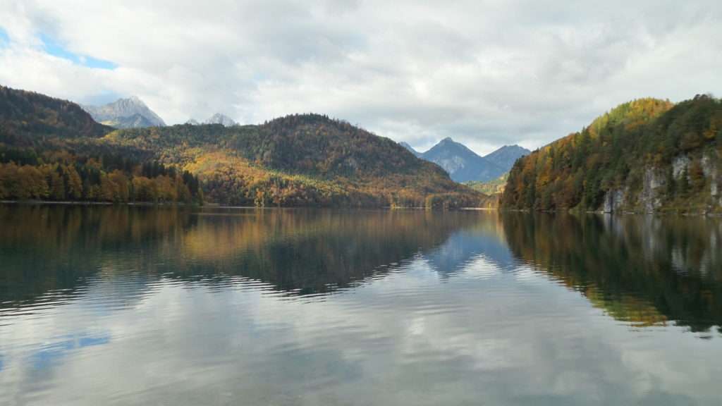 The Alpsee lake.