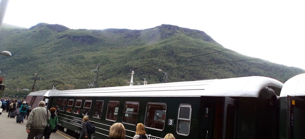 The old Flam Railroad train.